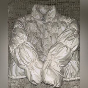White puffer jacket